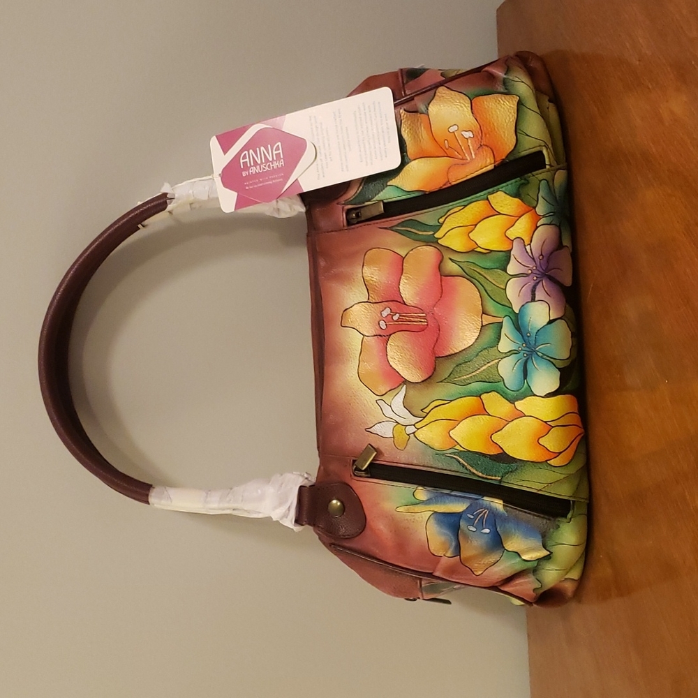 Anna by Anuschka Ruched Satchel 8064